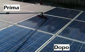 pulizia pannelli solari